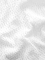 White Textured Short Sleeve V-Neck T-Shirt - Image 7 of 7