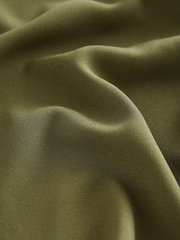 Vert olive - Chemisier décontracté Col en V à manches longues - Image 9 of 9