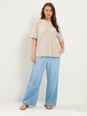 Yours Curve Natural Soft Touch T-Shirt - Image 2 of 5