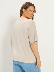 Yours Curve Natural Soft Touch T-Shirt - Image 3 of 5