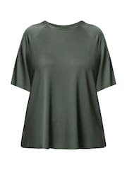 Yours Curve Green Soft Touch T-Shirt - Image 5 of 5