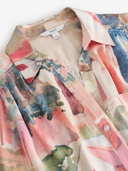 Rose Scenic Imprimé - chemise Manche courte en lin - Image 2 of 3