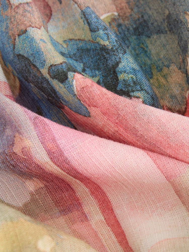 Rose Scenic Imprimé - chemise Manche courte en lin - Image 3 of 3