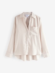 Neutral Stripe Soft Relaxed Long Sleeve Shirt - Image 5 of 7