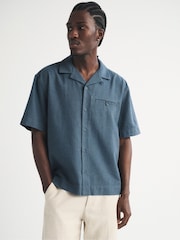 Abercrombie & Fitch Blue Boxy Short Sleeve Shirt - Image 1 of 5