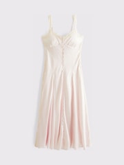Roz - Abercrombie & Fitch Button Through Midi Slip Dress - Imaginea 6 din 7
