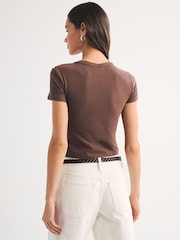 Abercrombie & Fitch katoenen naadloos baby T-shirt - Afbeelding 2 van 5