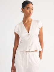Abercrombie & Fitch V-Neck Slim Fit Boho Blouse - Image 5 sur 9
