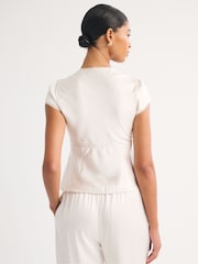 Abercrombie & Fitch V-Neck Slim Fit Boho Blouse - Image 7 sur 9