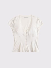 Abercrombie & Fitch V-Neck Slim Fit Boho Blouse - Image 8 sur 9