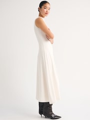 Abercrombie & Fitch Cream Knit Mock Neck Maxi Dress - Image 2 of 5