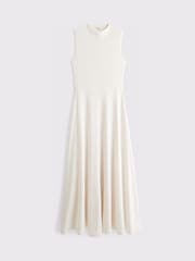 Abercrombie & Fitch Cream Knit Mock Neck Maxi Dress - Image 5 of 5