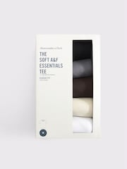 Abercrombie & Fitch Brown Classic Essentail T-Shirts 5-Pack - Image 2 of 3