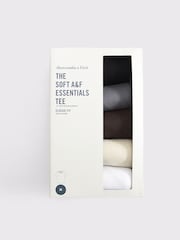 Abercrombie & Fitch Brown Classic Essentail T-Shirts 5-Pack - Image 3 of 3