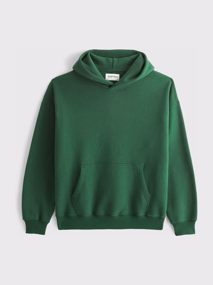 Abercrombie & Fitch Green Essential Popover Hoodie - Image 1 of 1