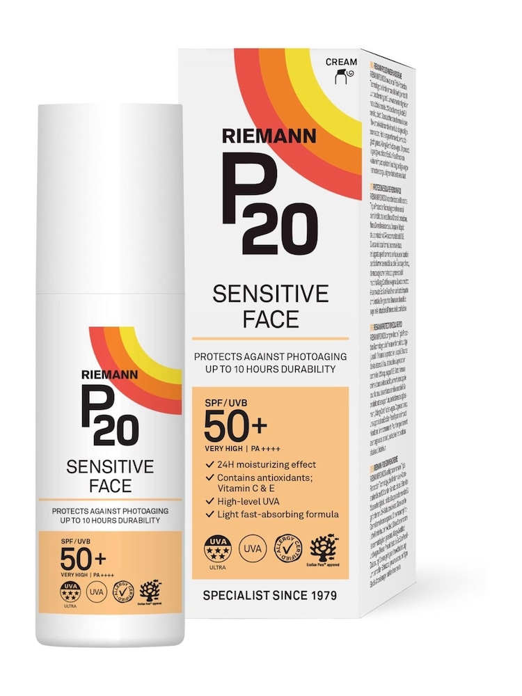 P20 Sensitive SPF 50+ Suncream for Face - Image 1 of 5