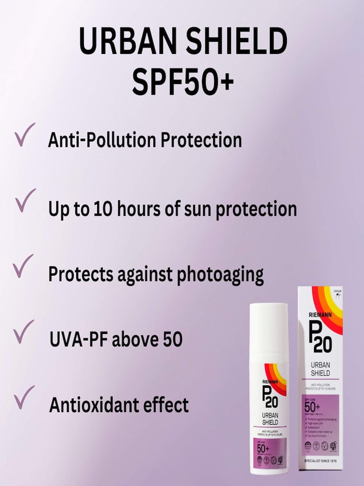 P20 Urban Shield Anti Pollution SPF 50+ for Face - Image 2 of 5