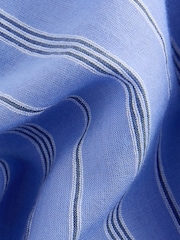 Blue Long Sleeve Peter Pan Collar 100% Cotton Blouse - Image 7 of 7