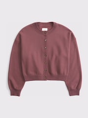 Abercrombie & Fitch Logo Jersey Button Through Cardigan - 5суретінің 5 суреті