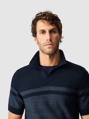 Rodd & Gunn Blue Mount Albert Knit Polo Shirt - Image 4 of 6