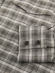 Reiss Grey Lorena Checked Button-Through Shirt - Image 5 of 5