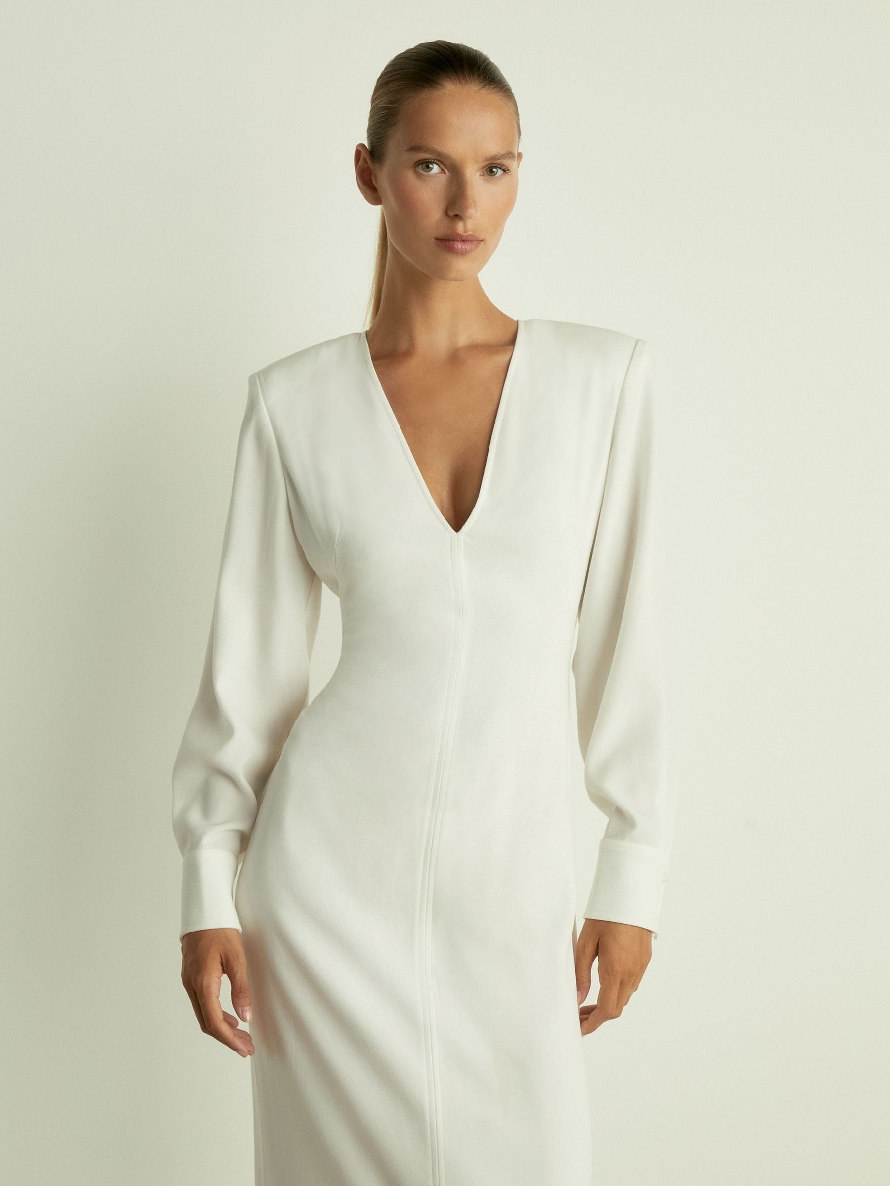 Crepe maxi dress shop