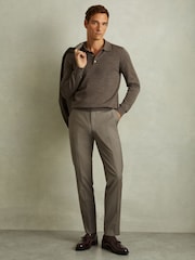 Reiss Oxblood Clayton Tasselled Suede Loafers - Image 2 of 5