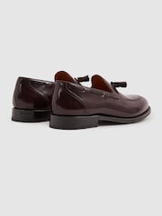 Reiss Oxblood Clayton Tasselled Suede Loafers - Image 4 of 5