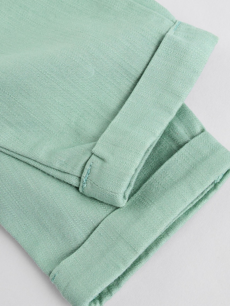 Sage Green Baby 100% Cotton Shirt Trousers and Braces Set 4 Piece (0mths-2yrs) - Image 11 of 12