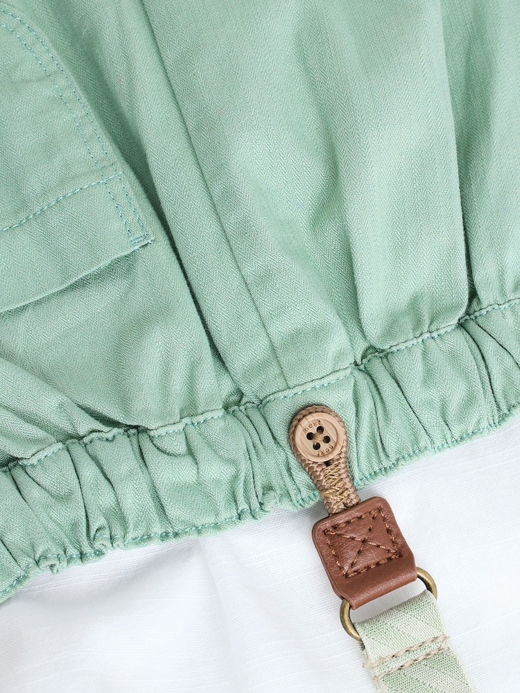 Sage Green Baby 100% Cotton Shirt Trousers and Braces Set 4 Piece (0mths-2yrs) - Image 12 of 12