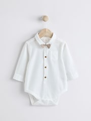 Sage Green Baby 100% Cotton Shirt Trousers and Braces Set 4 Piece (0mths-2yrs) - Image 6 of 12