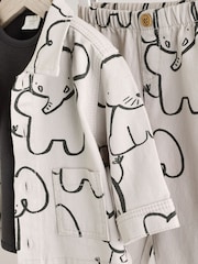 Mono Elephant Baby Shirt And Trousers 100% Cotton Set 3 Piece (0mths-2yrs) - Image 12 of 16