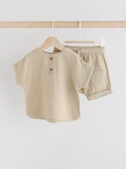 Neutral Top and Shorts Baby Set (0mths-3yrs) - Image 1 of 10