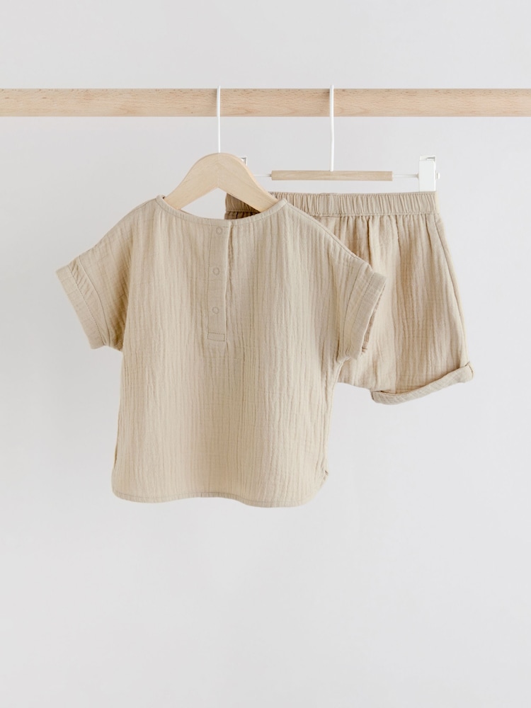 Neutral Top and Shorts Baby Set (0mths-3yrs) - Image 2 of 10