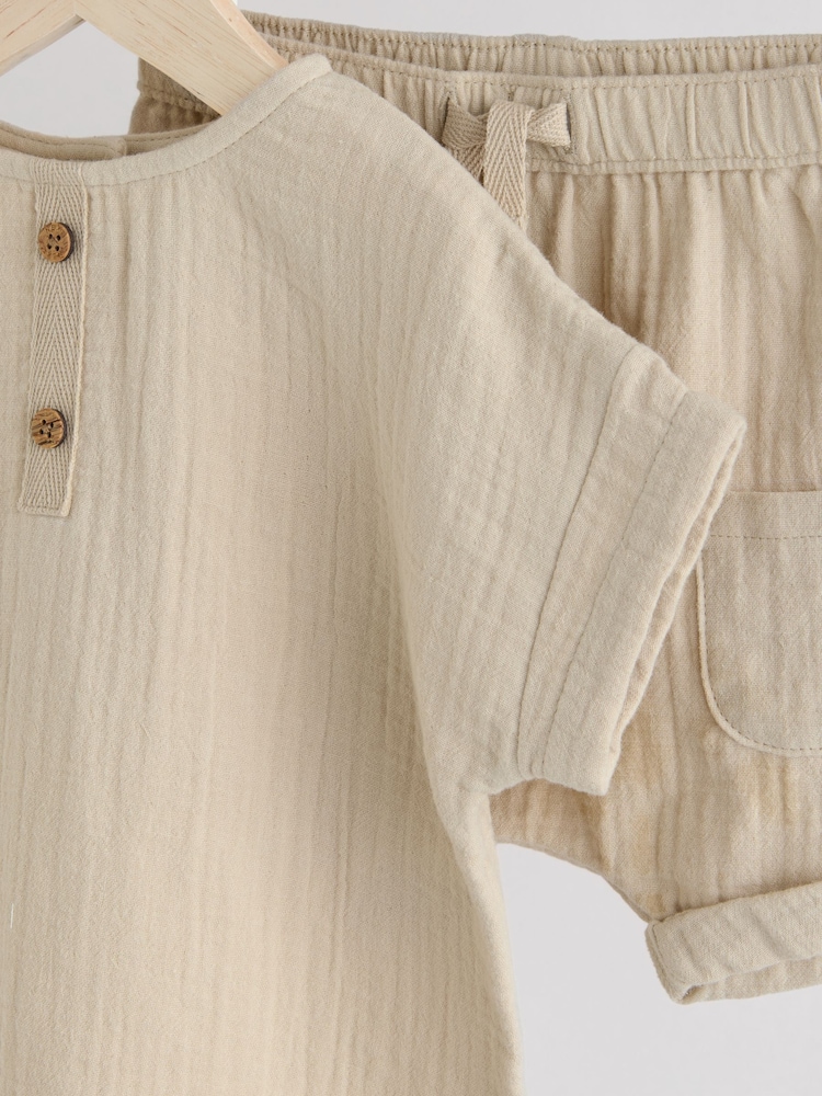 neutre - Ensemble haut et short bébé (0mois-3ans) - Image 7 of 10