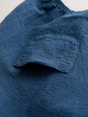 Navy Blue Woven Baby Romper (0mths-2yrs) - Image 7 of 9