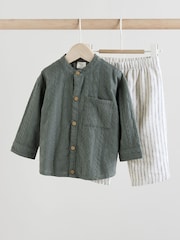Green Baby Shirt and Trousers Set (0mths-3yrs) - Image 1 of 10