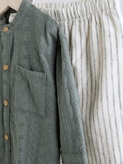 Green Baby Shirt and Trousers Set (0mths-3yrs) - Image 4 of 10