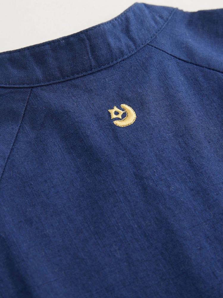 Navy Occasion Baby Romper (0mths-2yrs) - Image 5 of 5 Navy Occasion Baby Romper (0mths-2yrs) - Image 5 of 5