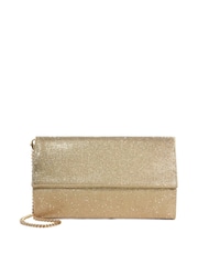 Gold - Dune London Esmes Structured Foldover Clutch - Bild 1 von 6