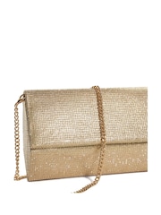 Gold - Dune London Esmes Structured Foldover Clutch - Bild 5 von 6