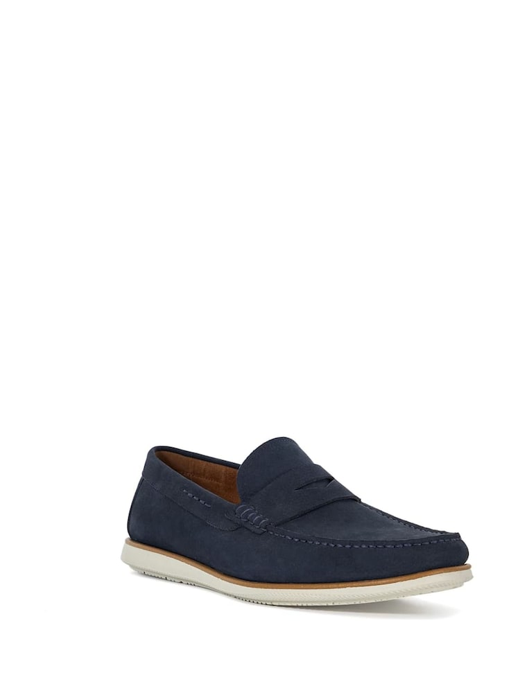 Dune London Blue Wide Fit Berkly Sole Loafers - Image 2 of 7