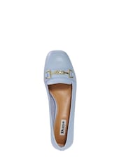 Dune London Blue Graice Low Block Square Toe Loafers - Image 5 of 6