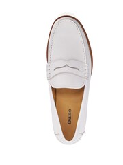 Dune London White Samson Penny Loafers - Image 5 of 6