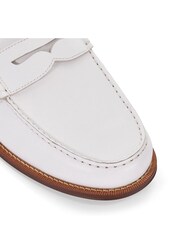 Dune London White Samson Penny Loafers - Image 6 of 6