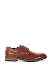 Dune London Brown Bridon Piped Gibson Casual Shoes - Image 2 of 6