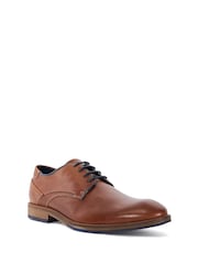 Dune London Brown Bridon Piped Gibson Casual Shoes - Image 3 of 6