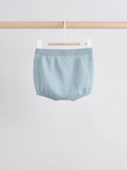 Blue Knitted Top and Short Baby Set (0mths-2yrs) - Image 6 of 16