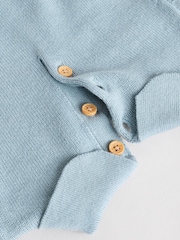 Blue Knitted Top and Short Baby Set (0mths-2yrs) - Image 9 of 16
