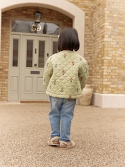 Green 100% Cotton Quilted Jacket (3mths-7yrs) - Image 3 of 7
